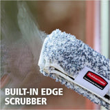 Rubbermaid Commercial HYGEN Microfiber Glass Washer, For Squeegee, Gray, MicroFiber, 0.6" x 4.3" x 20.4"  (RCP2221960) Each