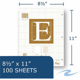 Roaring Spring Engineer Calculation Pad, 20 lb Basis Weight, Letter, 8½" x 11", 0.30" x 8.5" x 11", Beige Cover (ROA95182CT) Case of 24