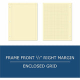 Roaring Spring Engineer Calculation Pad, 20 lb Basis Weight, Letter, 8½" x 11", 0.30" x 8.5" x 11", Beige Cover (ROA95182CT) Case of 24