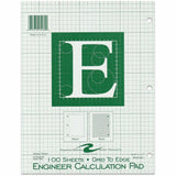 Roaring Spring Engineer Calculation Pads, 15 lb Basis Weight, Letter, 8½" x 11", 11" x 8.5", Green Tint Paper (ROA95582CT) Case of 48