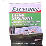 Lil' Drug Store Excedrin Pain Reliever, 30 Packets of 2 (LIL64108) Box of 30