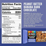 KIND Breakfast Protein Bars, 1.76 oz, Individually Wrapped, Gluten-free, Dairy-free, Peanut Butter Banana Dark Chocolate (KND41937) Box of 6