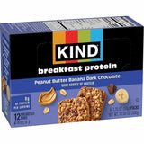KIND Breakfast Protein Bars, 1.76 oz, Individually Wrapped, Gluten-free, Dairy-free, Peanut Butter Banana Dark Chocolate (KND41937) Box of 6