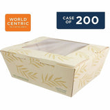 No Tree 46oz Paper Folded Takeout Containers, 200/Carton (WORTONT8W) Case of 200