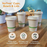 No Tree 46oz Paper Folded Takeout Containers, 200/Carton (WORTONT8W) Case of 200