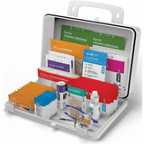Aero Surefill All-Purpose Weatherproof First-Aid Kits, 7" x 3"10", Blue, White, Plastic Case (AERAK25W) Each