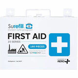 Aero Surefill All-Purpose Metal First-Aid Kit, 7.5" x 2.5"10.8", Blue, White, Metal Case (AERAK25T) Each