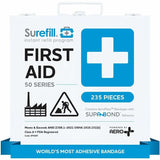 Aero Surefill Metal First-Aid Kits, 10.5" x 2.5"10.5", Blue, White, 235 x Piece(s), Metal Case (AERSF50AT) Each