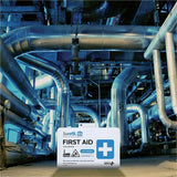 Aero Surefill Metal First-Aid Kits, 10" x 2.5"14", Blue, White, 284 x Piece(s) For 50 x Individual(s) (AERSF50BT) Each