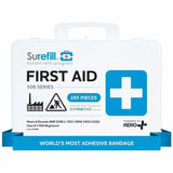 Aero Surefill Weatherproof First-Aid Kits, 10" x 4"14", Blue, White, Plastic Case (AERSF50BW) Each