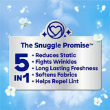 Dial Snuggle Dryer Sheets, Fresh, Blue Sparkle, Floral, Soft Musk Scent (DIA45115CT) Case of 6