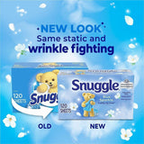 Dial Snuggle Dryer Sheets, Fresh, Blue Sparkle, Floral, Soft Musk Scent (DIA45115CT) Case of 6