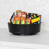 Mind Reader 4-Compartment Snack Carousel Organizer, Black (EMSLAZSNACKCT) Case of 9