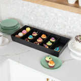 Mind Reader 5-Compartment Snack Organizer, Black, 5 Compartment(s), Lightweight (EMSSNACKORGTCT) Case of 5