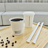 Genuine Joe BPI Certified Compostable Paper Cups, 12 fl oz, Leak Proof Closure, White, 1000/Carton (GJO02048) Case of 1000