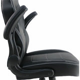 Lorell Flip-Arm Gaming Chair, Black (LLR04147) Each