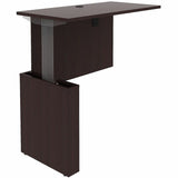 Lorell Essentials Sit-Stand Return Shells, 27.5" x 47.3" x 23.6", Finish: Espresso (LLR18251) Each
