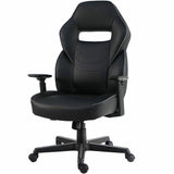 Lorell Adjustable-Arm Gaming Chair, Black, Polyurethane, Foam (LLR04146) Each