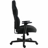 Lorell Adjustable-Arm Gaming Chair, Black, Polyurethane, Foam (LLR04146) Each