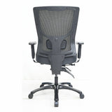 Lorell Big & Tall Mesh High-Back Chair, Black, Polyurethane, Molded Foam, Vinyl Seat Material, Mesh Back Material, Armrest (LLR62011) Each