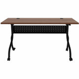 Lorell Preference Flip/Nest Training Tables, 60" Table Top Width x 23.60" Table Top Depth, 29.50", Black Four Leg Base (LLR60756) Each