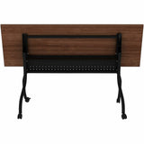 Lorell Preference Flip/Nest Training Tables, 72" Table Top Width x 23.60" Table Top Depth, 29.50", Black Four Leg Base (LLR60755) Each
