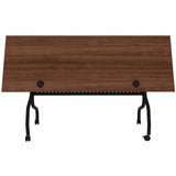Lorell Preference Flip/Nest Training Tables, 72" Table Top Width x 23.60" Table Top Depth, 29.50", Black Four Leg Base (LLR60755) Each
