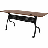 Lorell Preference Flip/Nest Training Tables, 72" Table Top Width x 23.60" Table Top Depth, 29.50", Black Four Leg Base (LLR60755) Each