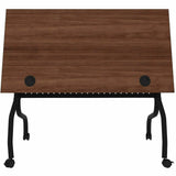 Lorell Preference Flip/Nest Training Tables, 48" Table Top Width x 23.60" Table Top Depth, 29.50", Black Four Leg Base (LLR60757) Each