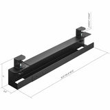 Lorell Cable Management Tray, 47.24", Black, Under Desk Mount (LLR34006) Each