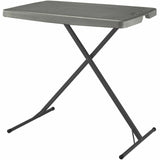 Lorell Table Tray, 150 lb Capacity, 1.50" Table Top Thickness, 26.80" x 26" x 18", Black, Height Adjustable (LLR66662) Each