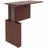 Lorell Essentials Sit-Stand Return Shells, 27.5" x 47.3" x 23.6", Finish: Mahogany (LLR69369) Each