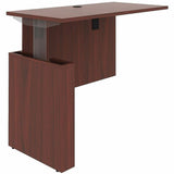 Lorell Essentials Sit-Stand Return Shells, 27.5" x 47.3" x 23.6", Finish: Mahogany (LLR69369) Each