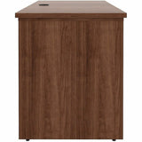Lorell Essentials Sit-Stand Return Shells, 27.5" x 47.3" x 23.6", Finish: Walnut (LLR69965) Each