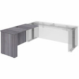 Lorell Essentials Sit-Stand Return Shells, 27.5" x 47.3" x 23.6", Finish: Weathered Charcoal (LLR69528) Each