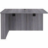 Lorell Essentials Sit-Stand Return Shells, 27.5" x 47.3" x 23.6", Finish: Weathered Charcoal (LLR69528) Each