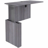 Lorell Essentials Sit-Stand Return Shells, 27.5" x 47.3" x 23.6", Finish: Weathered Charcoal (LLR69528) Each