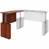 Lorell Essentials Sit-Stand Return Shells, 27.5" x 47.3" x 23.6", Finish: Cherry (LLR69425) Each