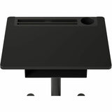 Lorell Height-Adjustable Mobile Desks with Box, 66 lb Capacity, 43.30" x 23.60" x 19.60", Black, Steel (LLR84844) Each