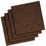 Quartet Cork Panels, 12" x 0.38" x 12", Brown, 4/Pack (QRT101) Pack of 4