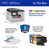 Brother MFC-J5110DW Wired & Wireless INKvestment Tank Inkjet Multifunction Printer (BRTMFCJ5110DW) Each