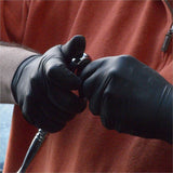 Gloveworks Powder-Free Industrial RDT Nitrile Gloves, 6 mil Thickness x 18.26" Glove Length, Black (AMXGWBN48100CT) Case of 1000