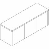 Lorell Essentials Wall-Mounted Hutches with Wood Doors, 17" x 48" x 15", Finish: Espresso, 3 Door(s) (LLR18280) Each