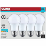Satco 9.8W A19 LED Frosted Bulbs, 9.80 W, 60 W Incandescent Equivalent Wattage (SDNS14362) 1 Pack