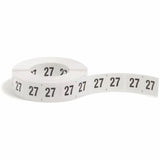 Smead ETYJ Color-Coded Year Labels, 3/4" x 1 1/2", White, 27, Paper, Laminated, 1 Roll (SMD68327) 1 Roll