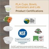 World Centric Compostable Clear Straw Lids (WORCPLCS12PR) Case of 1000