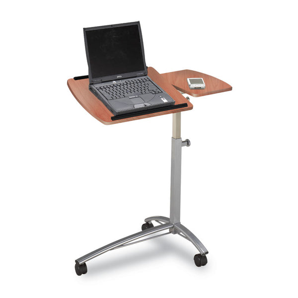 Safco® Laptop Computer Caddy, 29.5" x 20" x 27" to 38", Medium Cherry (MLN950MEC)