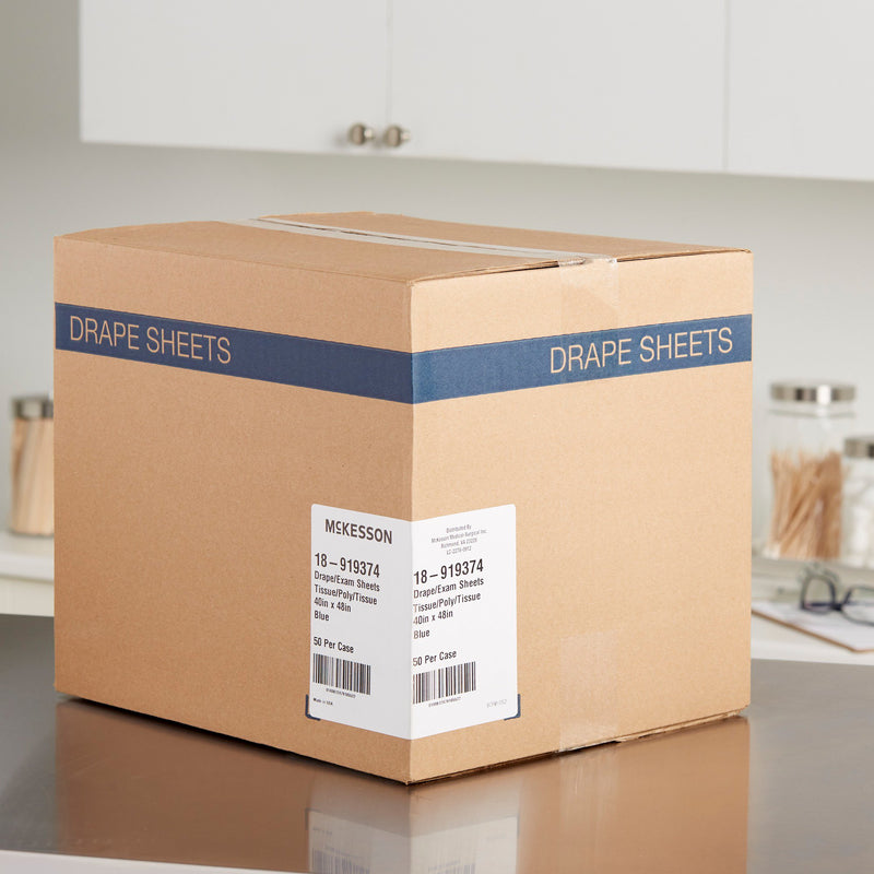 McKesson General Purpose Drape Drape Sheet 40 W X 48 L Inch NonSterile (186268_CS) 50/CS