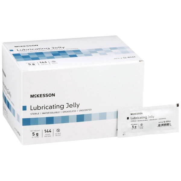 McKesson Lubricating Jelly 5 Gram Individual Packet Sterile (1066699_EA) 1/EA