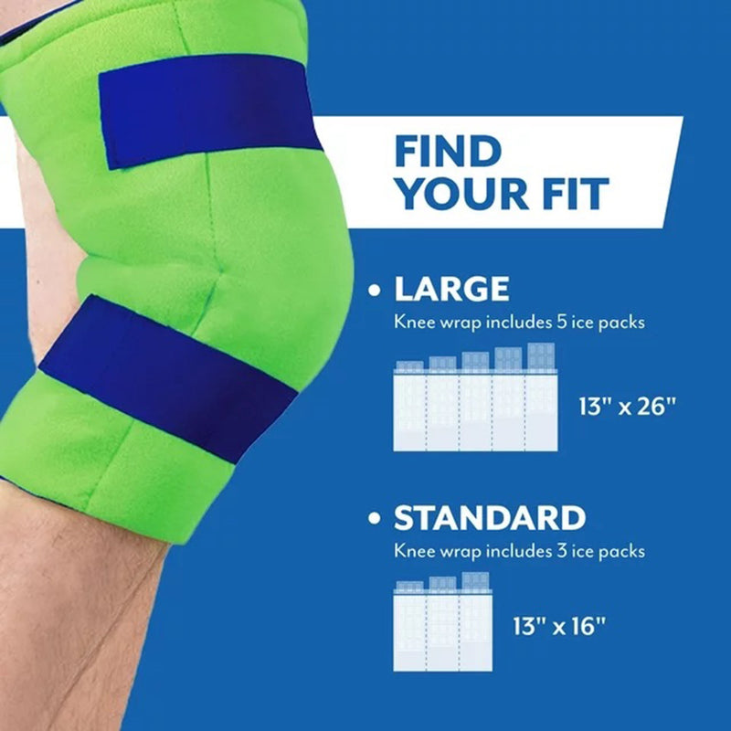 Polar Ice® Cold Pack with Wrap Knee Large 13 X 26 Inch Nylon / Polyester / Water Reusable (691376_PK) 1/PK